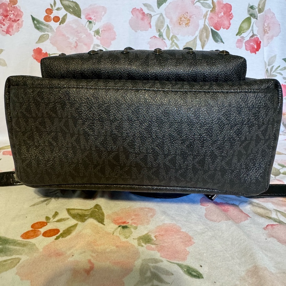 ✨ Michael Kors Studded Mini Backpack – Black MK Logo – Read Description ✨ - Picture 6 of 10